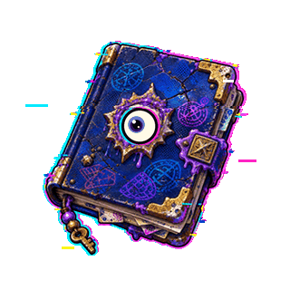 Animated secret passport with a single eye